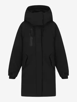 Пальто утепленное для девочек Oldos!, Черный