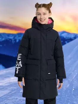 Пальто утепленное для девочек Termit, Черный