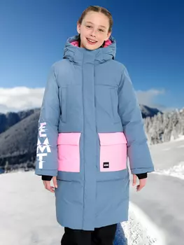 Пальто утепленное для девочек Termit, Серый