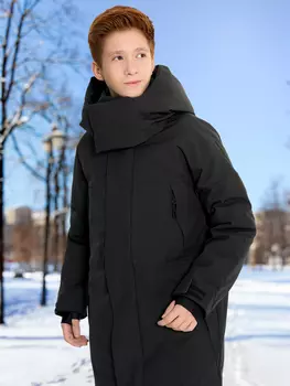 Пальто утепленное для мальчиков Oldos!, Черный