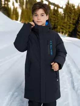 Пальто утепленное для мальчиков Termit, Черный