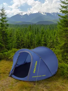 Палатка 3-местная Denton Pop Up 3 SLT, Синий
