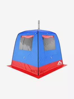 Палатка баня Морж c 2-мя окнами, сине-красный, Синий