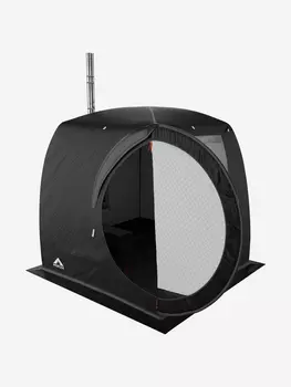 Палатка баня MORZH LUX с 2-мя окнами, Черный, Черный