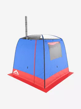 Палатка баня MORZH SKY, синий/красный, Синий