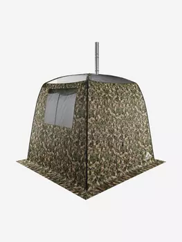 Палатка баня MORZH SKY, зеленый/коричневый, Зеленый