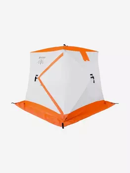 Палатка-КУБ для зимней рыбалки КУБ-2 трёхслойная Кедр, Оранжевый