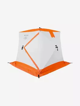 Палатка-КУБ для зимней рыбалки КУБ-3 трёхслойная Кедр, Оранжевый