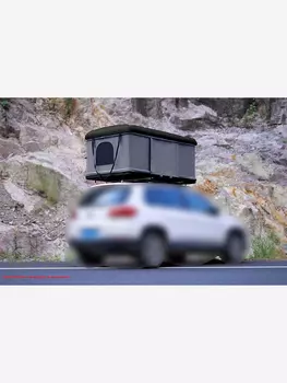 Палатка на крышу автомобиля РИФ Hard RT04-125, корпус черный, тент серый 210х125х150, Черный