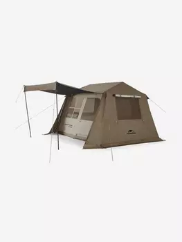 Палатка Naturehike Village 6.0 II поколения 4-местная, коричневая, Коричневый