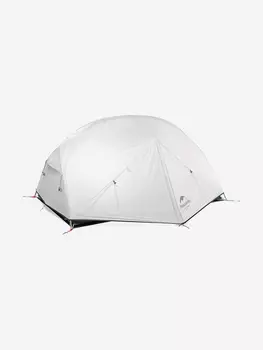 Палатка туристическая 2-местная Naturehike Mongar 2 нейлон 20D (серая), Серый