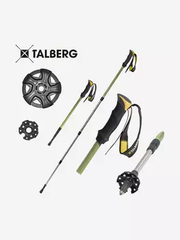 Палки треккинговые COMPACT POLE, зеленый, Зеленый