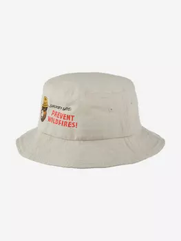 Панама AMERICAN NEEDLE 21012A-SBEAR Smokey Bear Twill Bucket (белый), Белый
