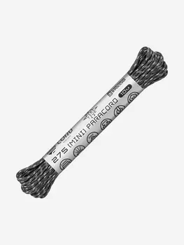 Паракорд 275 (мини) CORD nylon 10м RUS световозвращающий (graphite), Серый