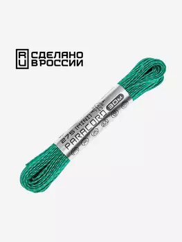 Паракорд 275 (мини) CORD nylon 30м RUS световозвращающий (emerald green), Зеленый