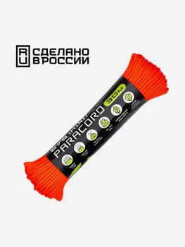 Паракорд 275 (мини) CORD nylon 30м RUS (neon orange), Оранжевый