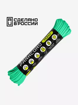 Паракорд 550 CORD nylon 10м RUS (teal), Зеленый
