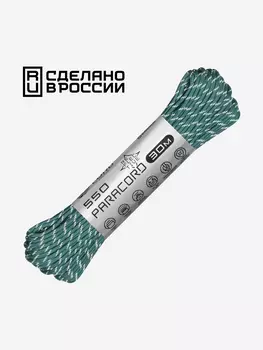 Паракорд 550 CORD nylon 30м RUS световозвращающий (aquamarine), Зеленый