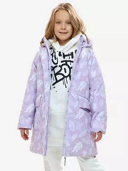 Парка для девочки batik Норис принт лиловый, Фиолетовый