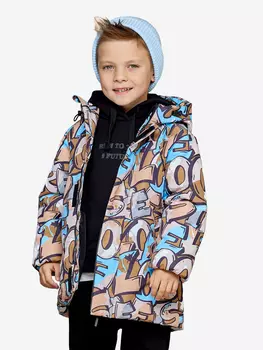 Парка для мальчика batik Эдвин принт бежевый, Бежевый