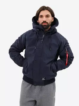Парка зимняя пуховая мужская N-2 Altitude Alpha Industries, Синий