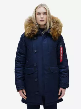 Парка зимняя женская N-3B W Alpha Industries, Синий