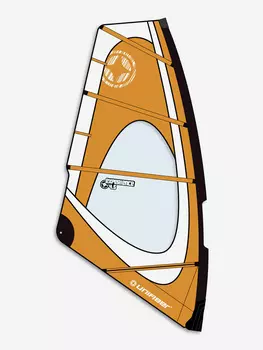 Парус для виндсерфинга Unifiber 23 Experience EVO II Dacron Complete Rig 4.5 (комплект), Оранжевый