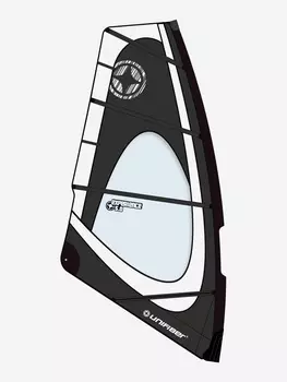 Парус для виндсерфинга Unifiber 23 Experience EVO II Dacron Complete Rig 5.0 (комплект), Черный