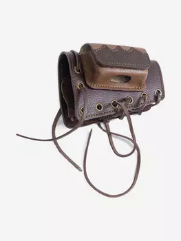 Патронташ на приклад Хольстер Царская охота с чехлом под зап.маг. 2,3,4п кал.WIN308 и аналоги до 80мм кожа, Коричневый