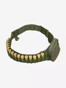 Патронташ поясной Хольстер открытый с подсумком Скандинавия оксфорд, Зеленый