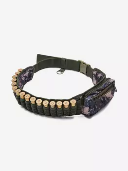 Патронташ поясной Хольстер открытый с подсумком под 12, 16, 20к. оксфорд, Мультицвет