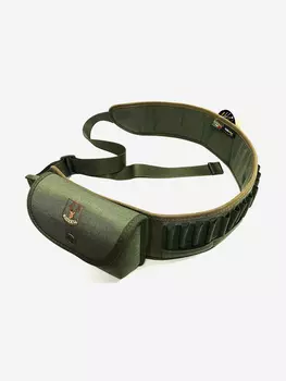 ПАТРОНТАШ RISERVA НА 20 НАРЕЗНЫХ ПАТРОНОВ КАРМАН КОЖА/КОРДУРА ЗЕЛЕНЫЙ, Зеленый