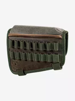 ПАТРОНТАШ С ГРЕБНЕМ НА ПРИКЛАД RISERVA НА 8 ПАТРОНОВ ВЫСОТА ГРЕБНЯ 2,5 СМ КОЖА ЗЕЛЕНЫЙ, Зеленый