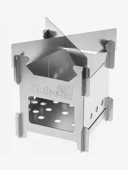 Печь щепочница складная для похода ПМ-07 Helios, Серый