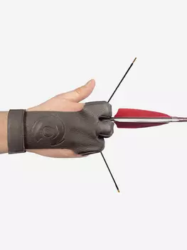 Перчатка для стрельбы из лука Centershot (кожа soft) M, Коричневый