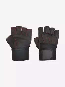 Перчатки атлетические Demix Fitness Gloves With Wrist Strap, Черный