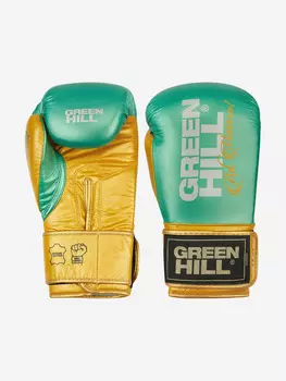 Перчатки боксерские Green Hill Legend Platinum, Зеленый