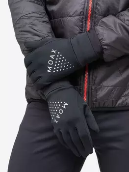 Перчатки для бега MOAX Stretch Fit run, Черный