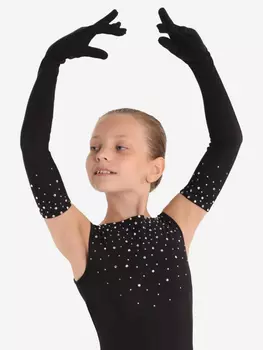 Перчатки для фигурного катания «Плие», Черный