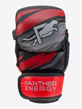 Перчатки ММА SERIES ELECTRICAL RED PANTHER ENERGY, Черный