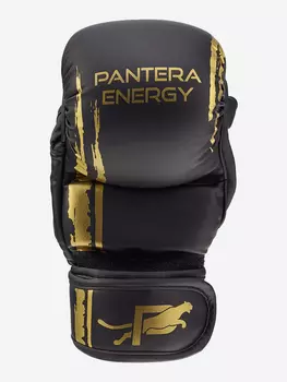 Перчатки ММА SERIES ULTIMATUM GOLD PANTHER ENERGY, Черный