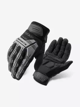 Перчатки ROCKBROS Thickened р. M черные. Длинные пальцы. С защитой, Черный