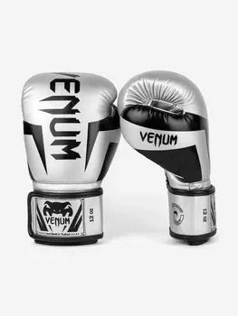 Перчатки Venum Elite Silver, Серебряный