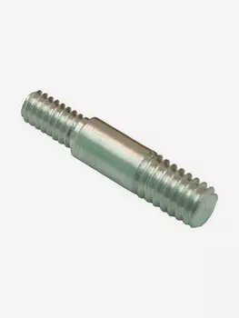 Переходник ЧИСТОGUN дюраль, папа/папа, M5 на 5/40, Серебряный