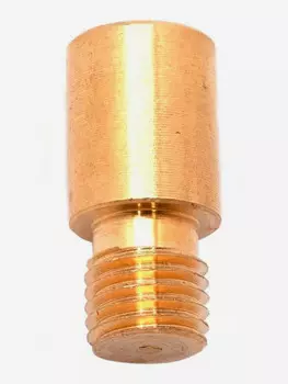 Переходник ЧИСТОGUN латунь, папа/мама, 5/16х27 на 8/32, Желтый