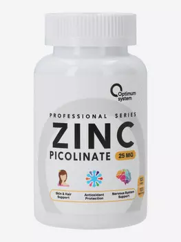 Пиколинат цинка Optimum System, 120 шт, Мультицвет