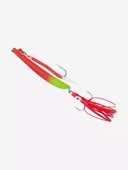 Пилькер Stinger BiColor Pilk 500 g/грамм #4 Fl.Red-Fl.Chart/GLOW #10 (приманка для морской рыбалки), Красный