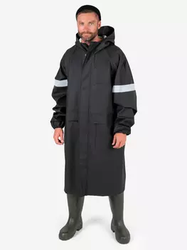 Плащ мужской влагостойкий Косатка, цвет черный, Черный
