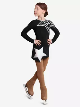 Платье для фигуристов "Созвездие" IceDress, Черный