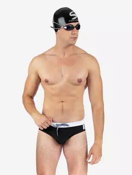 Плавки мужские Брифы Sorecamo, для бассейна, купания, Черный